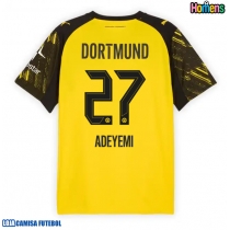 Camisa de Futebol Borussia Dortmund Karim Adeyemi #27 Equipamento Principal 2025-26 Manga Curta